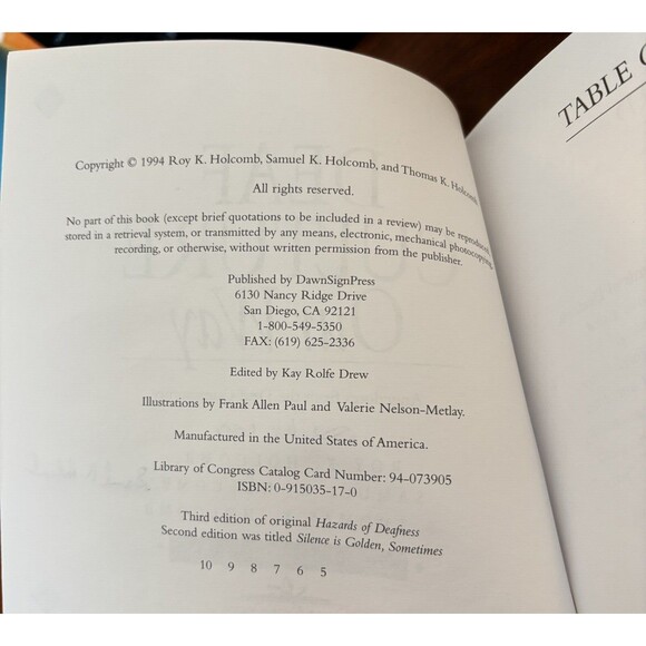 Deaf Culture Our Way: Anecdotes from the Deaf Community By Holcomb 1994 ASL - Picture 3 of 3